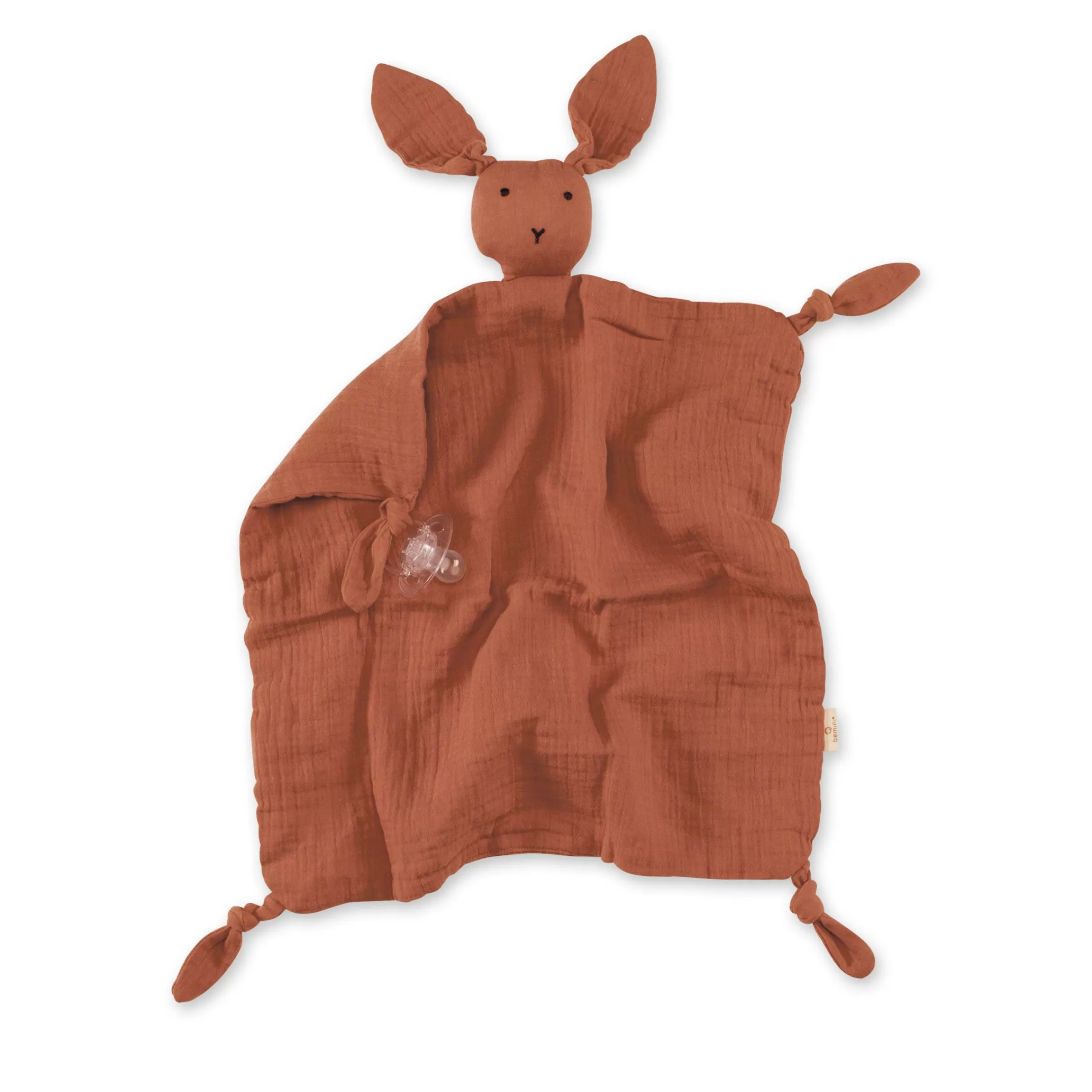 BEMINI Bunny Baumwollmusselin 40X40 Cm Bunny Terracotta Outlet