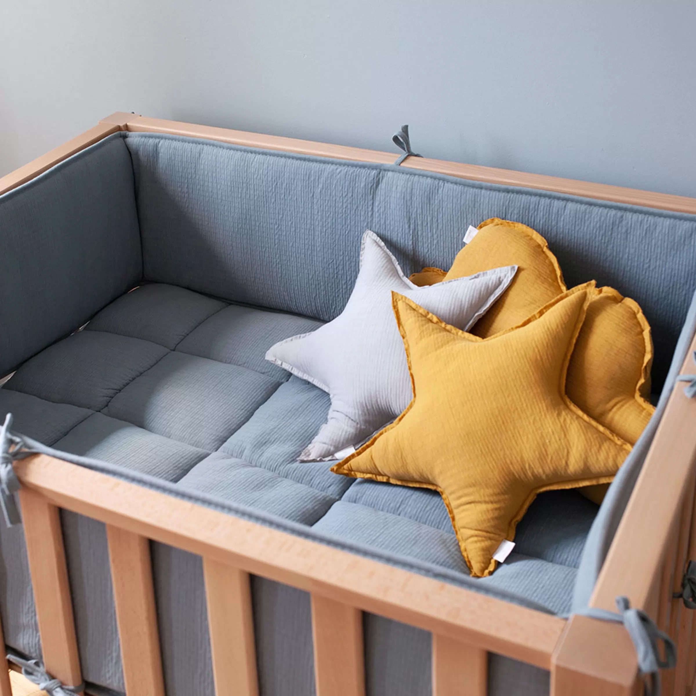 BEMINI Combo Krabbeldecke Und Nestchen Pady Tetra Jersey + Jersey 100X100Cm Cadum Wonder Online