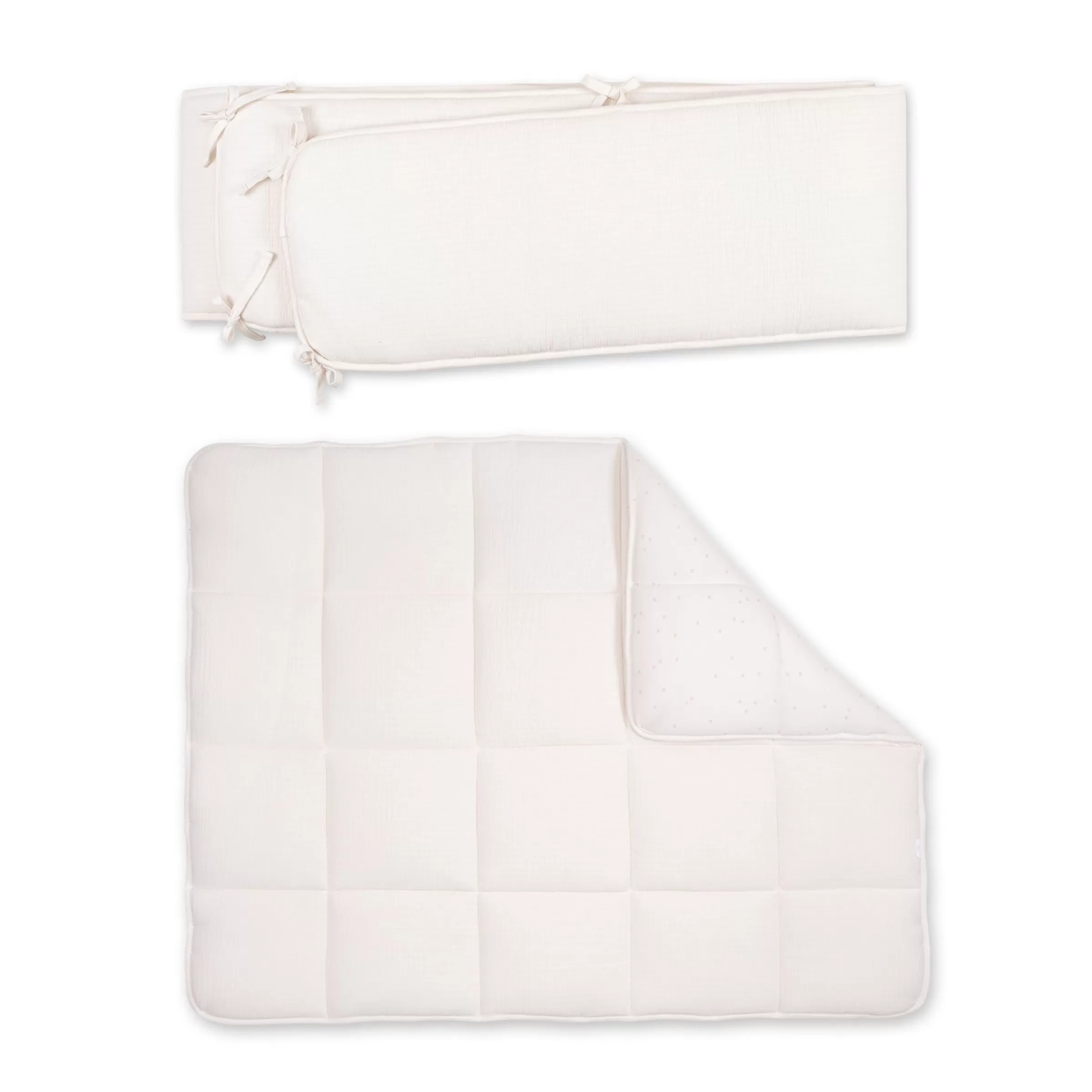 BEMINI Combo Krabbeldecke Und Nestchen Pady Tetra Jersey + Jersey 75X95Cm Cadum Pudding Clearance