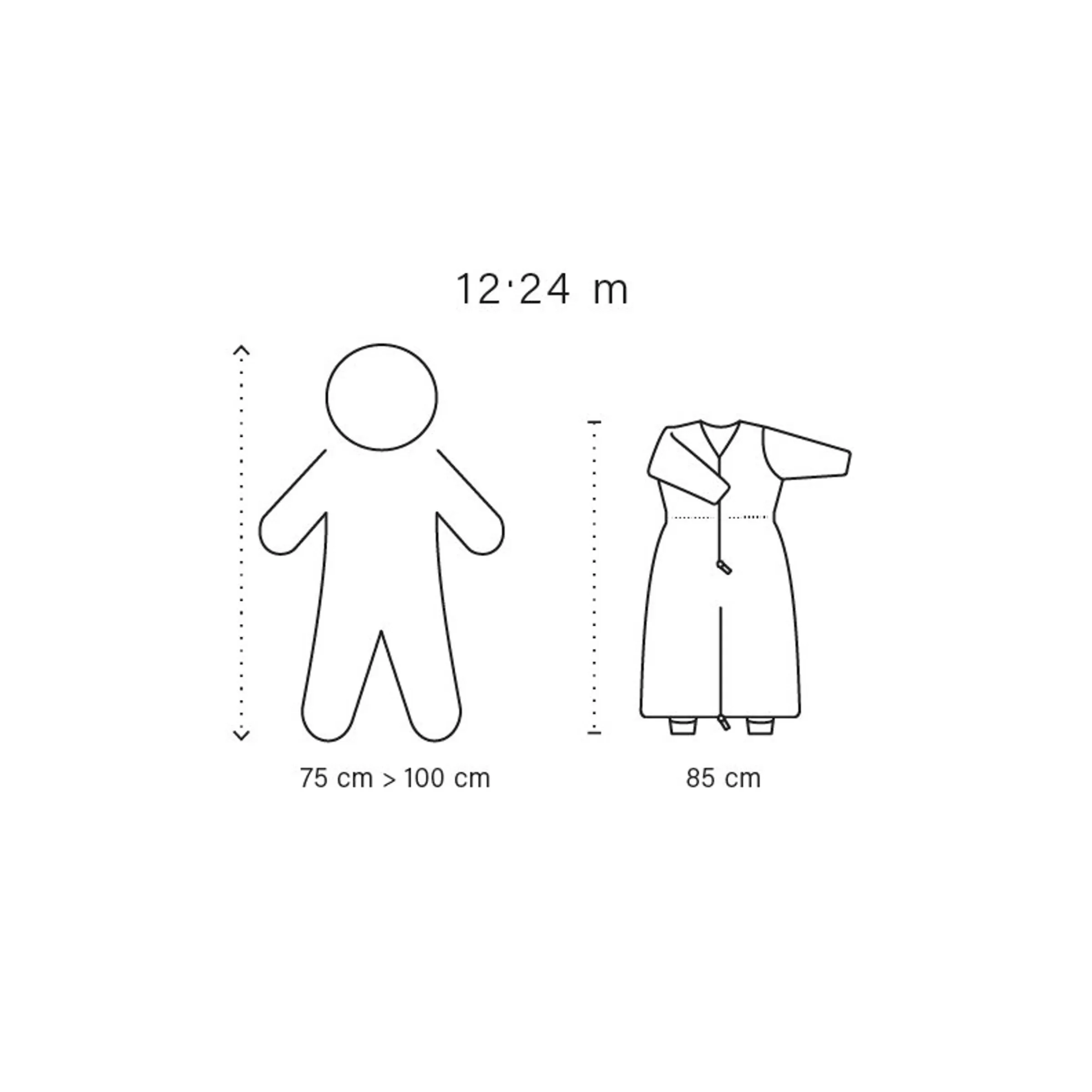 BEMINI Magic Bag Pady Twin Jersey + Jersey 12-24M Dunes Tog 2 Stripe Shadow Store